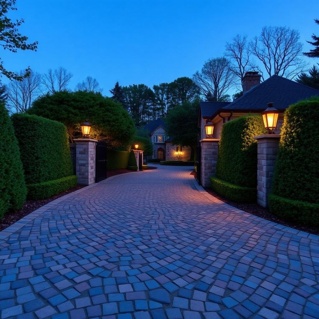 Narrow stone rill channeling water through a shaded woodland garden